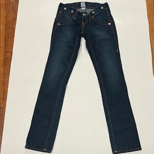 True Religion Dark Indigo Skinny Jeans Size 26